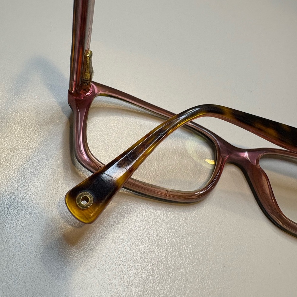 COACH EYEGLASSES HC6040 (Brooklyn) 5115 (Tortoise/Pink) 52•16•135 COACH GLASSES - Picture 15 of 15